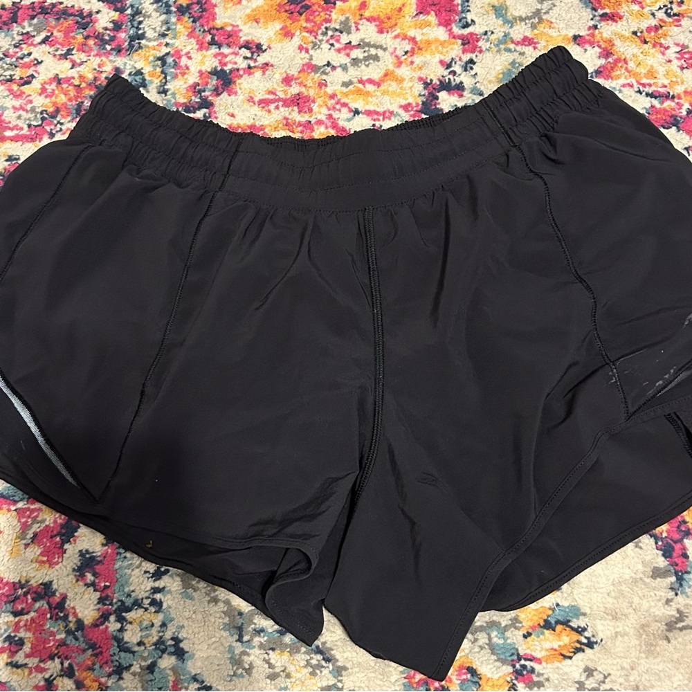 Women's Black Lululemon Athletic Shorts
